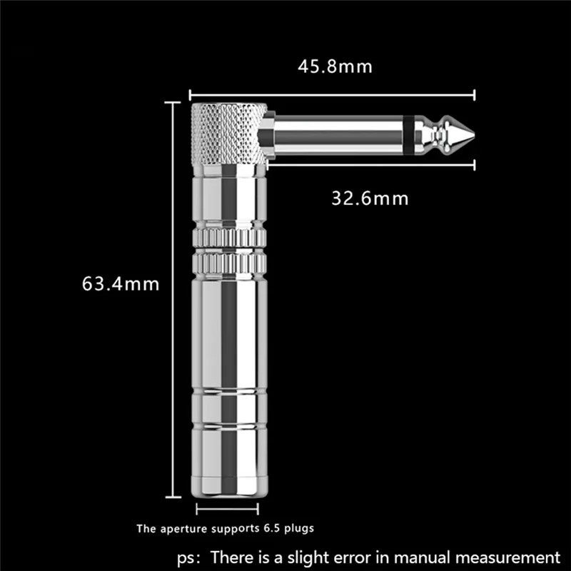 L53A-6.5 مستقيم بيند مستقيم التوصيل 6.35 ذكر Tofemale الكوع آلة موسيقية الوصول محول القابس