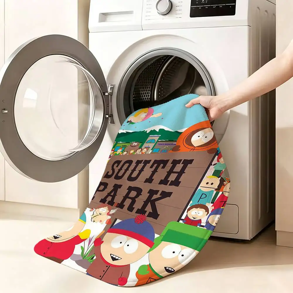 S-South P-Park Floor Mat Soft Non Slip for Entry Door Bathroom Indoor Home Decorative Carpet