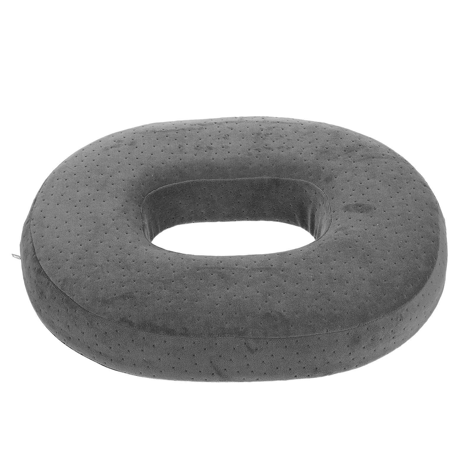 Portable Memory Foam Donut Seat Cushion 13.76x16.9 Inch Breathable Hollow Center Ergonomic Support Pad for Wheelchair Bar Stool