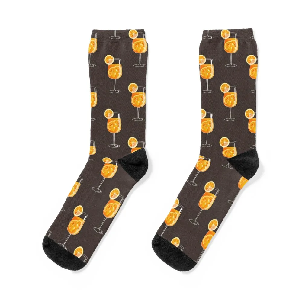 

Aperol Spritz alcohol cocktail Socks Climbing essential winter gifts luxury Socks For Women Men's