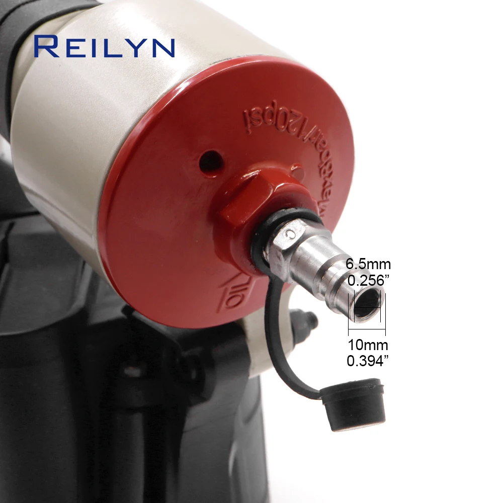 Reilyn Industrial Coil Nailer MCN55 70 80 Pallet Nail Gun for Wood Working Furniture Roofing Fencing Sheathing Making Tools