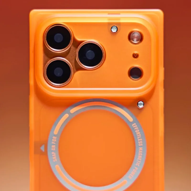 WAKCAS матовый чехол для телефона для iPhone 16/17 серии с магнитной присоской, персонализированный трендовый чехол для телефона, нишевый квадратный защитный чехол