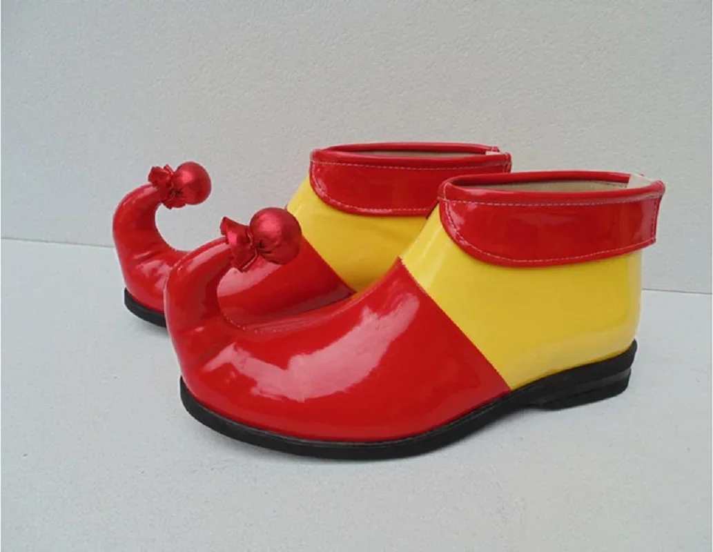 Funny Cosplay Anime PU Clown Red /Yellow Shoes Party Stage Props