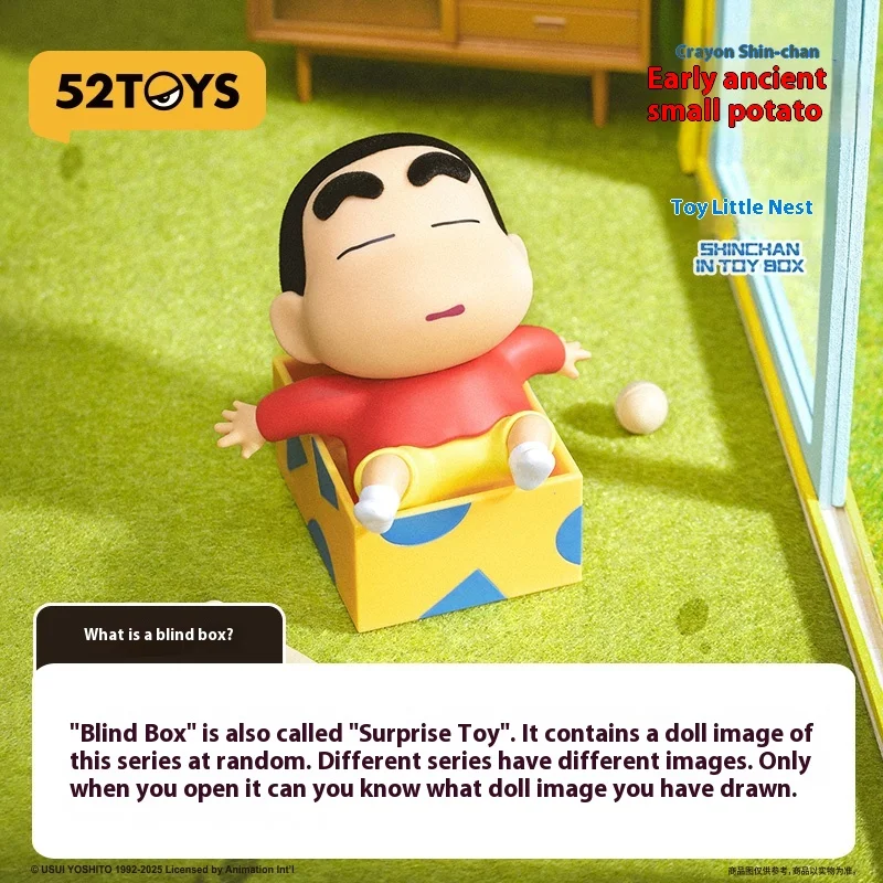 

New 52toys Crayon Shin-Chan Early Ancient Potato Series Blind Box Hand-Made Tide Toy Doll Children Ornaments Holiday Cute Gifts