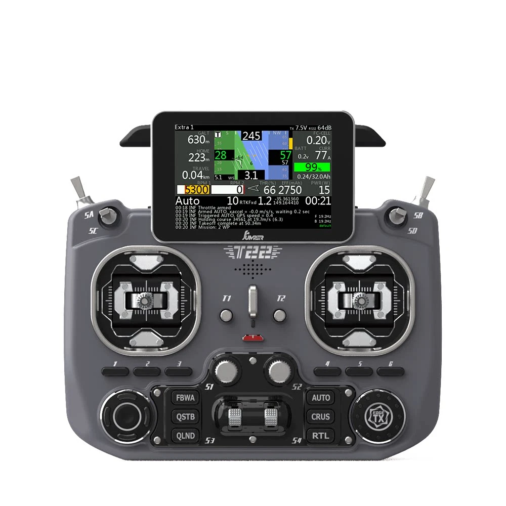 Jumper T22 PRO EdgeTX 2.4G ELRS H7 IPS Color Touch CNC Hall Gimbal  For FPV Racing Drone Fixed Wing Aircraft，No Battery