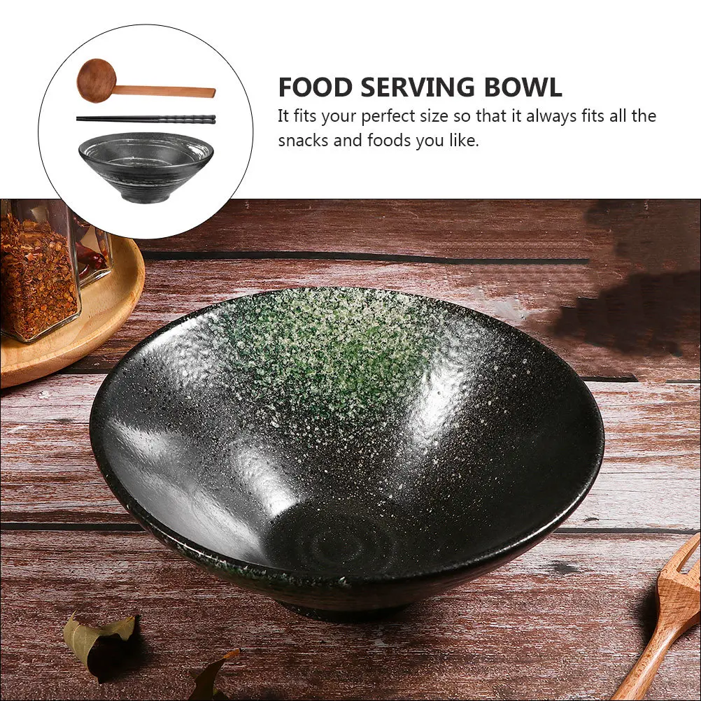 

Японская керамическая миска для супа, рамена, лапши, сервировочная посуда для дома и ресторанов, подходит для микроволновой печи и посудомоечной машины