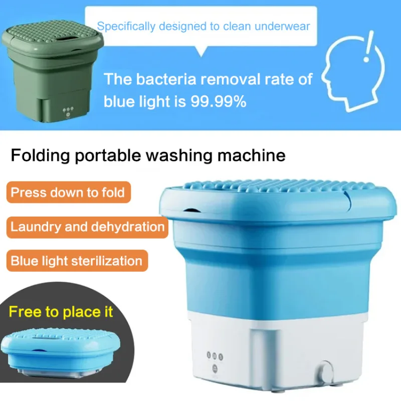 Small Convenient Laundry Bin Folding Washer Elution AllInOne Convenient Household Small