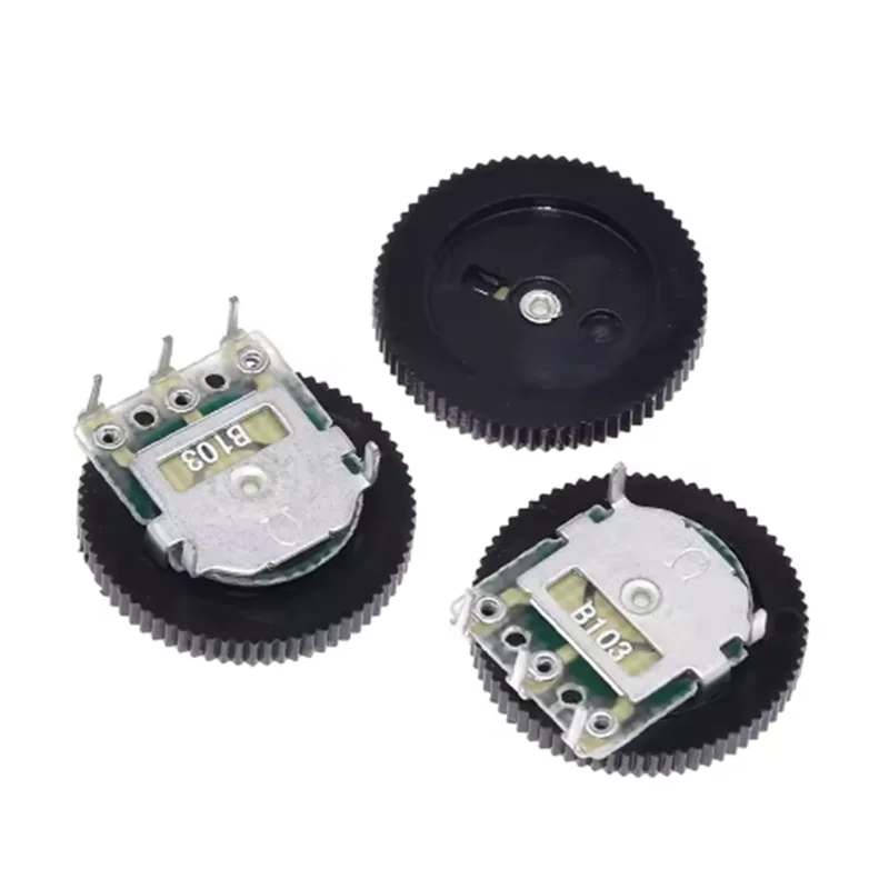 10 Buah B103 16X2Mm 10K Ohm Potensiometer Dupleks Roda Volume Lancip Dial Ganda Z07 Drop Ship