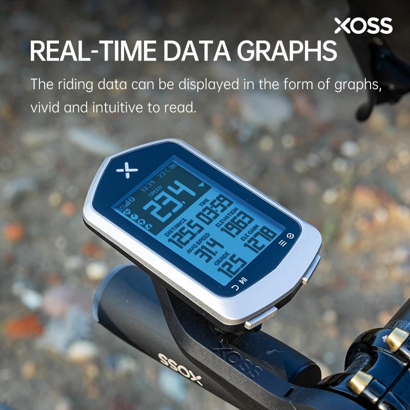 XOSS NAV Plus Bike Computer Wireless Cycling GPS Speedometer Map Navigation Waterproof Bluetooth ANT+ Cadence Speed