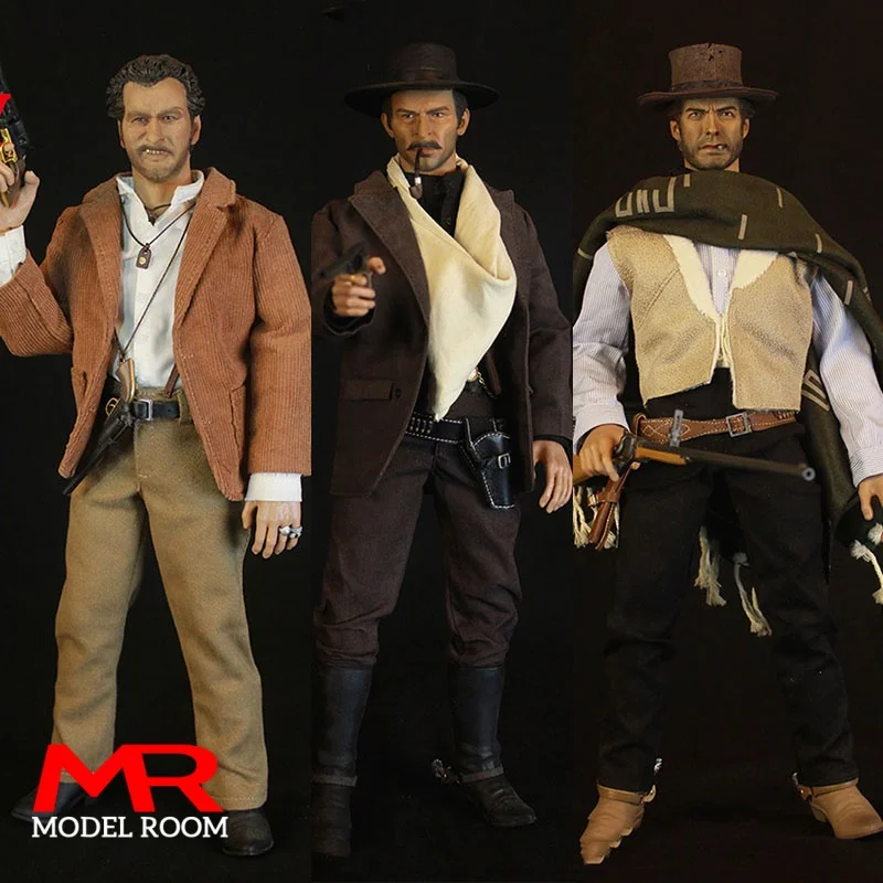 

REDMAN TOYS RM042 RM043 RM044 1/6 The Western Cowboy GOOD BAD UGLY Action Figure 12'' Male Soldier Figure Collectible Model Toy