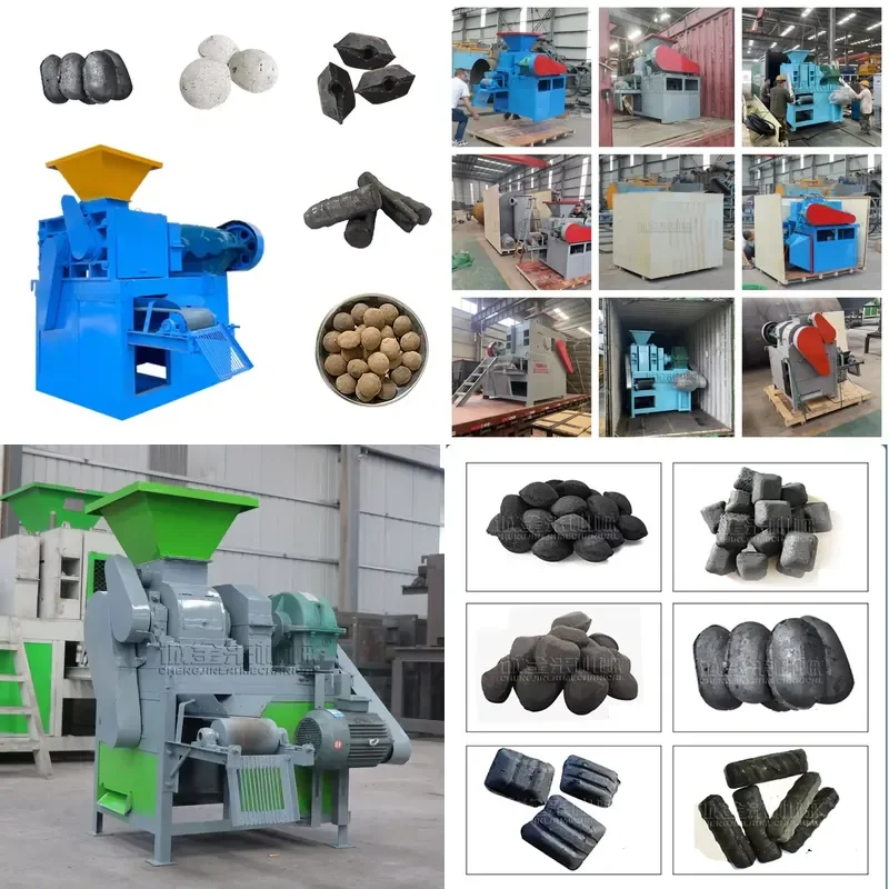 Powdermaking Powder Coal Ball Press Equipment Biomass Machine Briquette Line Production Biomass Briquetting Plant