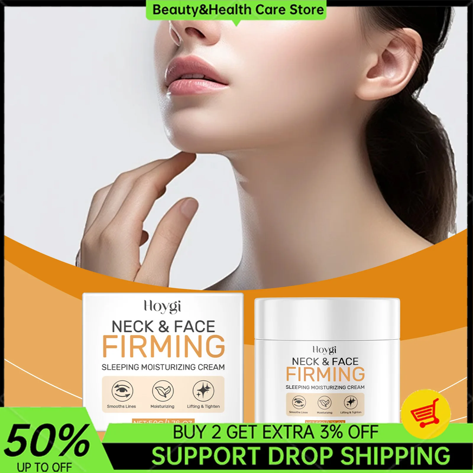 

Neck Face Firming Sleeping Moisturizing Cream Whitening Reduce Chloasma Melasma Melanin Fade Fine Lines Lighten Dark Skincare