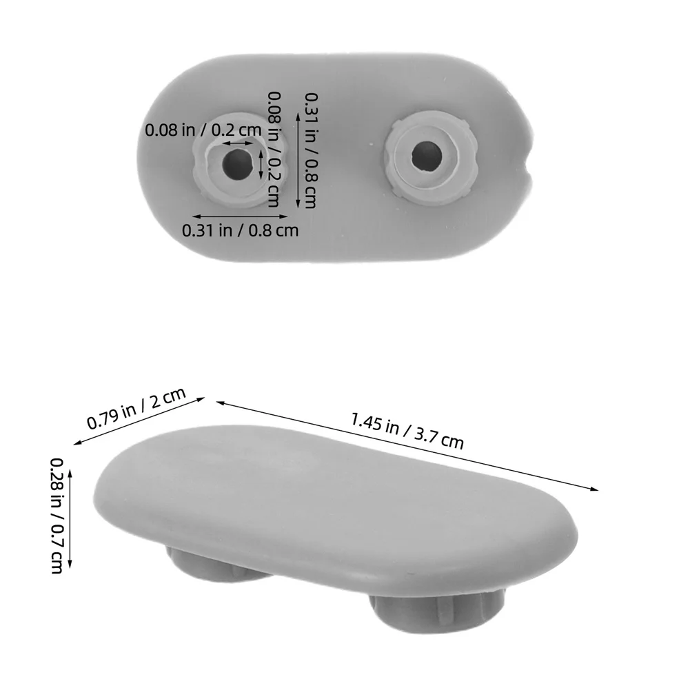 4pcs Toilet Seat Bumpers Plastic Buffer Pads For Bidet-Enabled Seats Noise Dampening Replacement Bumpers Accessories