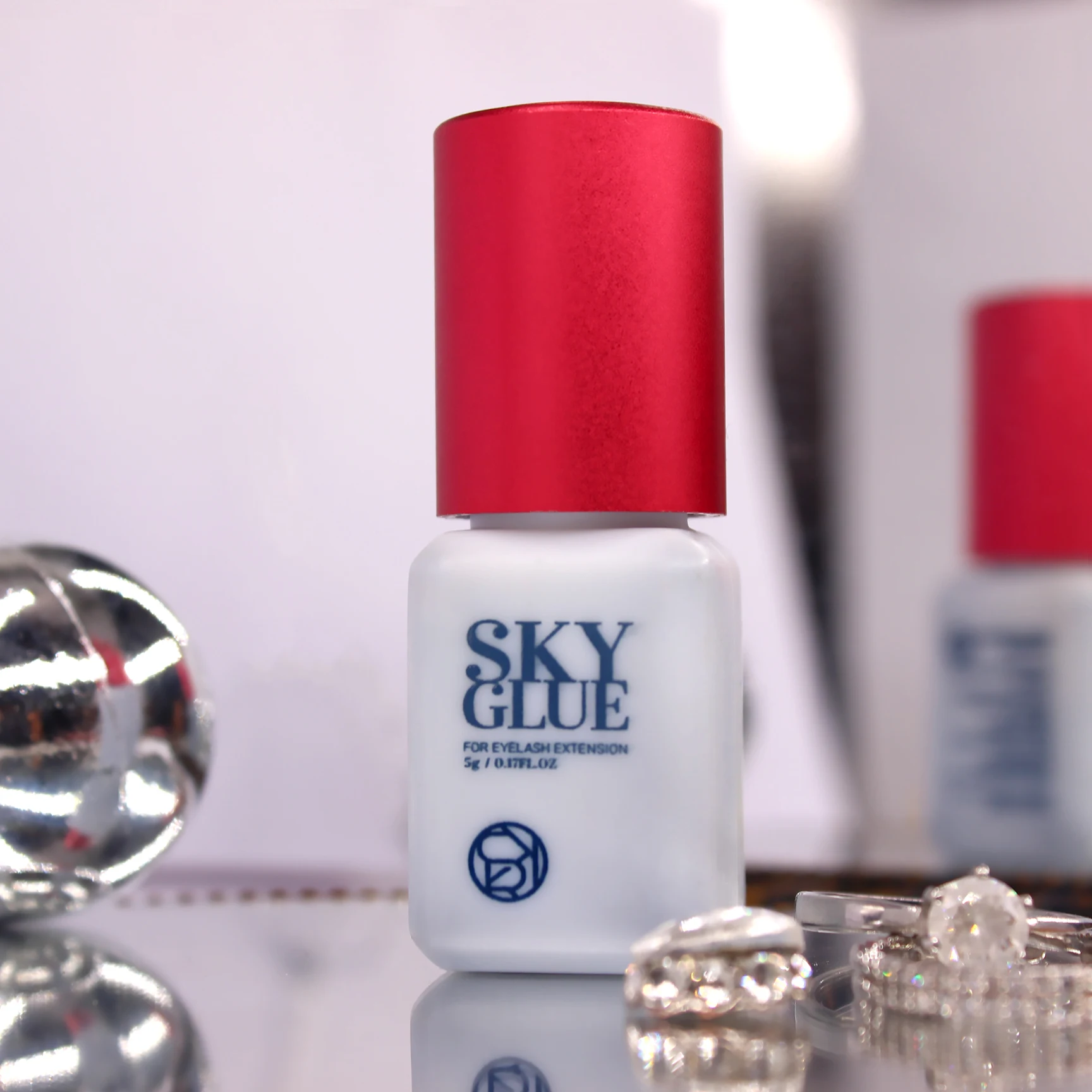 1Bottle SKY S+ Fake Eyelash Extension Glue 1s Fast Dry Time Long Lasting Makeup Tool Korea Beauty Lash Strong Adhesive Supplies