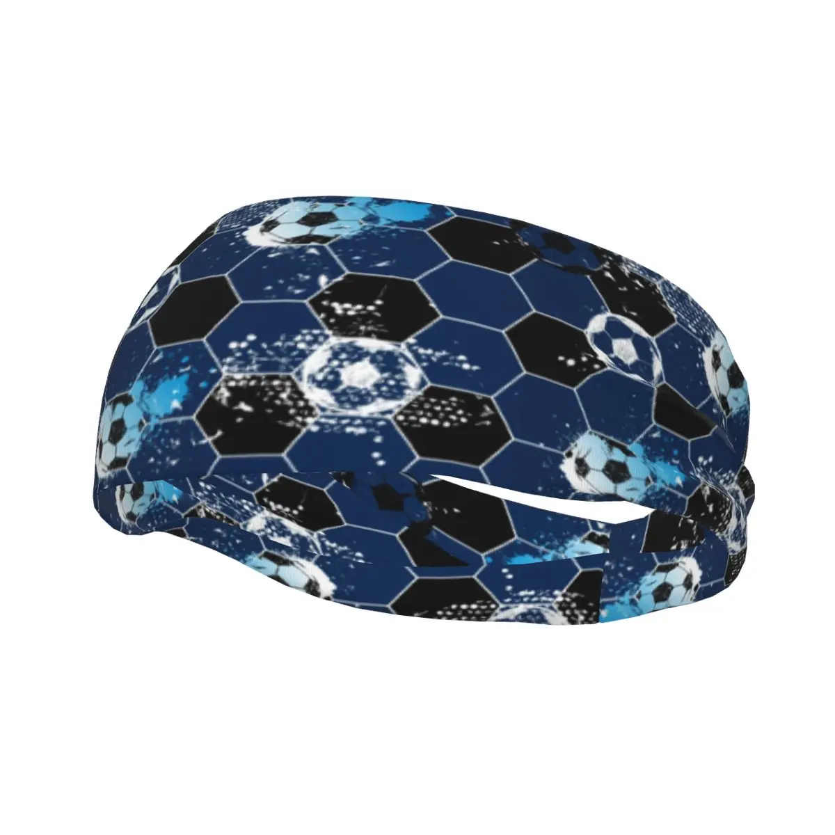 

Sports Headband Abstract Football Sport Pattern Fitness Sweatband Absorbent Cycling Jog Hair Bandage