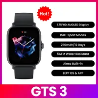 Amazfit GTS 3 Smartwatch  5ATM Waterproof GPS Bluetooth Alexa 1.75'' AMOLED Display Smart Watches For Men Refurbishment Machine