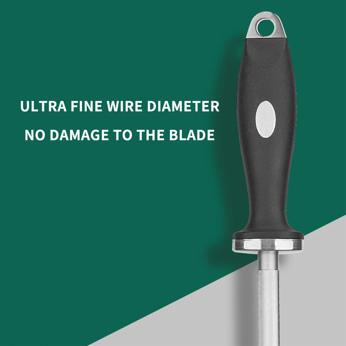 

Pro Sharpening Rod - Galvanized Alloy Knife Sharpener,Honing Steel for Butchers/Chefs, Heavy-Duty Kitchen Tool Accessories