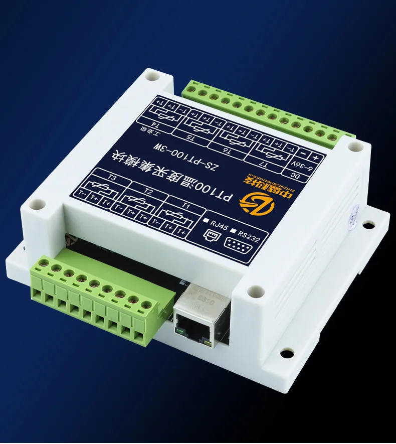 

Isolated PT100 Platinum Thermal Resistance Temperature Acquisition Transmitter Module 485 Network Port CAN Isolated Industrial