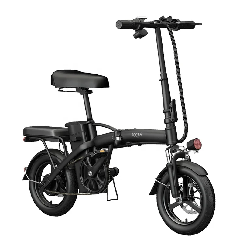 240W Portable Foldable Electric Bicycle: 14 Inch 48V 12Ah Mini Ebike for Commuting
