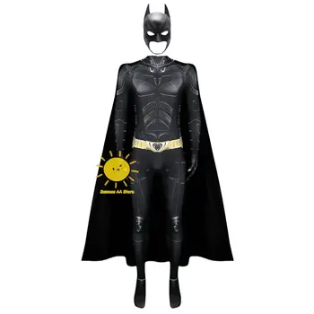 BEAST KINGDOM Film Batman Cosplay Bruce Wayne Cosplay Kostüm Jumpsuit Umhang Maske Batman Halloween Karneval Cosplay Geschenke für Erwachsene Männer 10 best sales Batman Fantasia - №8