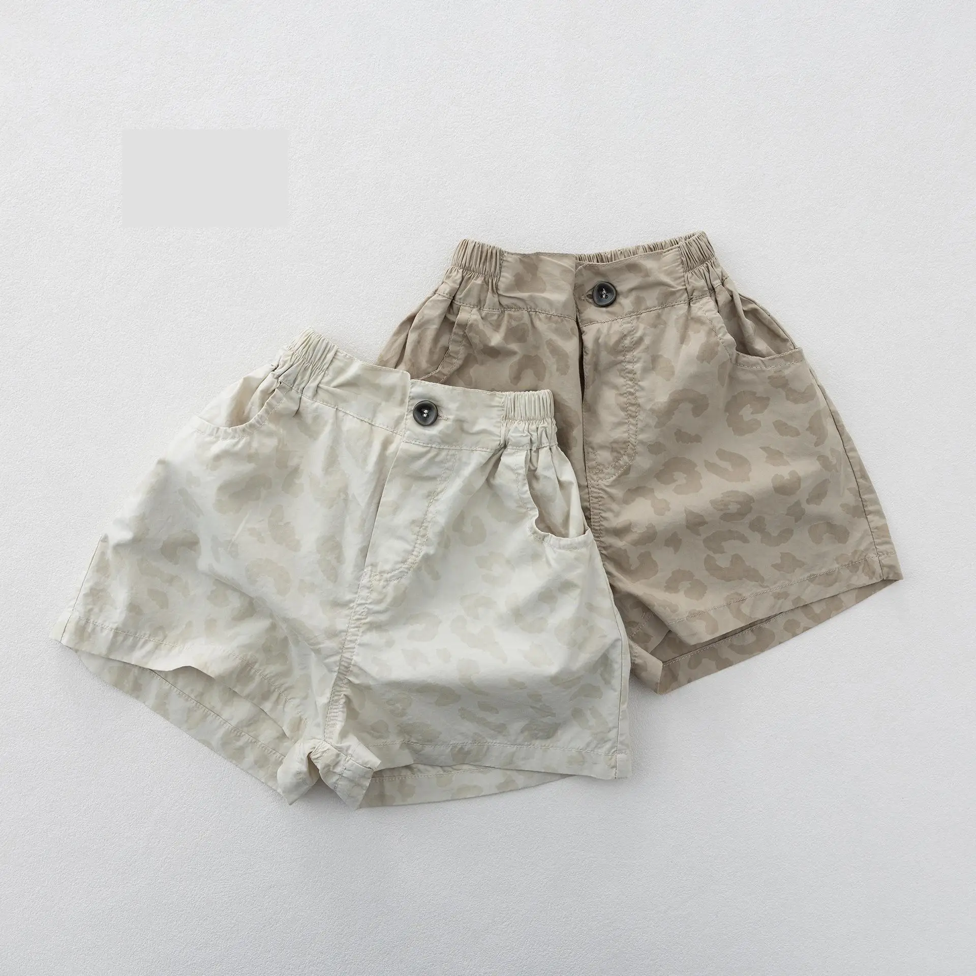 

2026 Summer New Children Loose Shorts Cotton Boys Fashion Leopard Print Shorts Toddler Girls Casual Shorts Kids Clothes