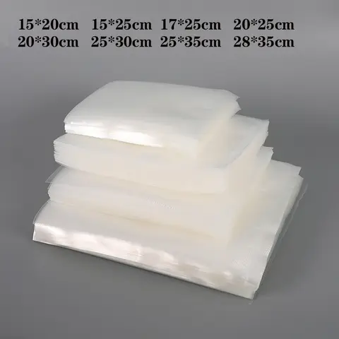 100pcs 식품 진공 실러 가방, 식품 진공 가방, Vac 보관 식사 준비 및 Sous Vide, 식품 보존 밀봉 가방