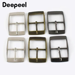 10Pcs Deepeel 15-30mm Metal Pin Buckles Bag Strap Adjuster Clasp Leather Webbing Belt Rectangle Ring Hook Slider Craft Accessory