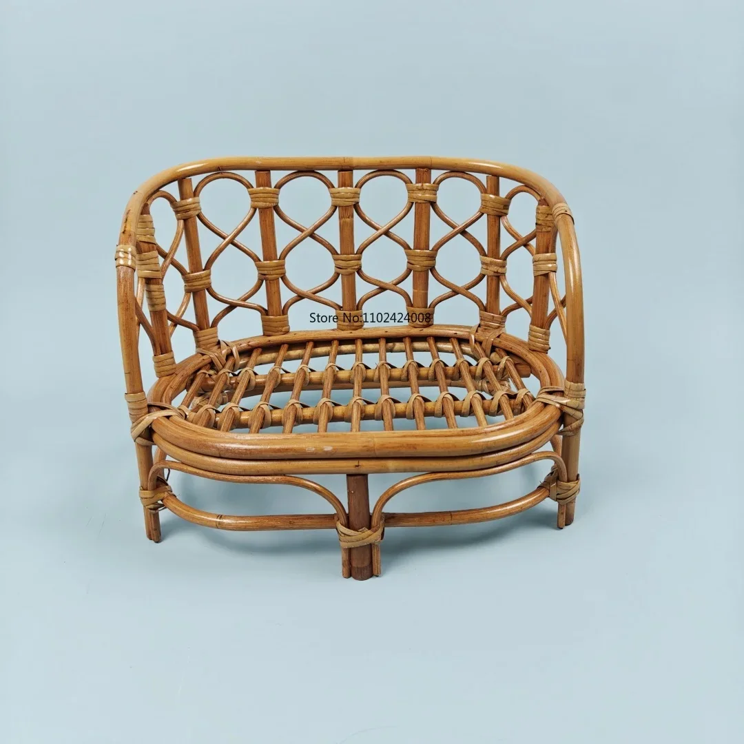 Rattan Furniture Photography for Newborns Newborn Photography Props Retro Basket Chair Infant Photo Prop Baby Girl Boy Bed