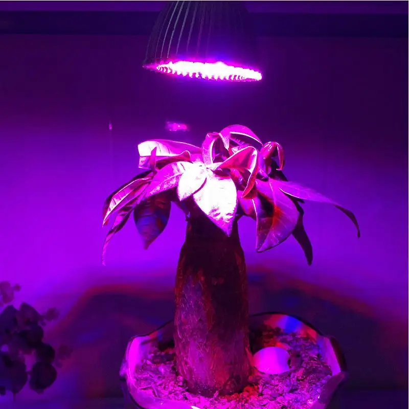 18 leds Full spectrum LED Plant Grow Light E27 blub Plug Plant Growing Lamp For Flower Plant Hydroponics Light AC 110V 220V U26