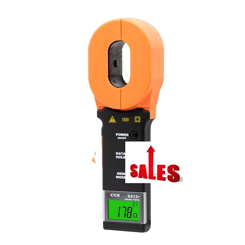 

VICTOR 6412+ Clamp Ground Resistance Tester Test Earth / Loop Resistance / Leakage Current Electrical Instruments