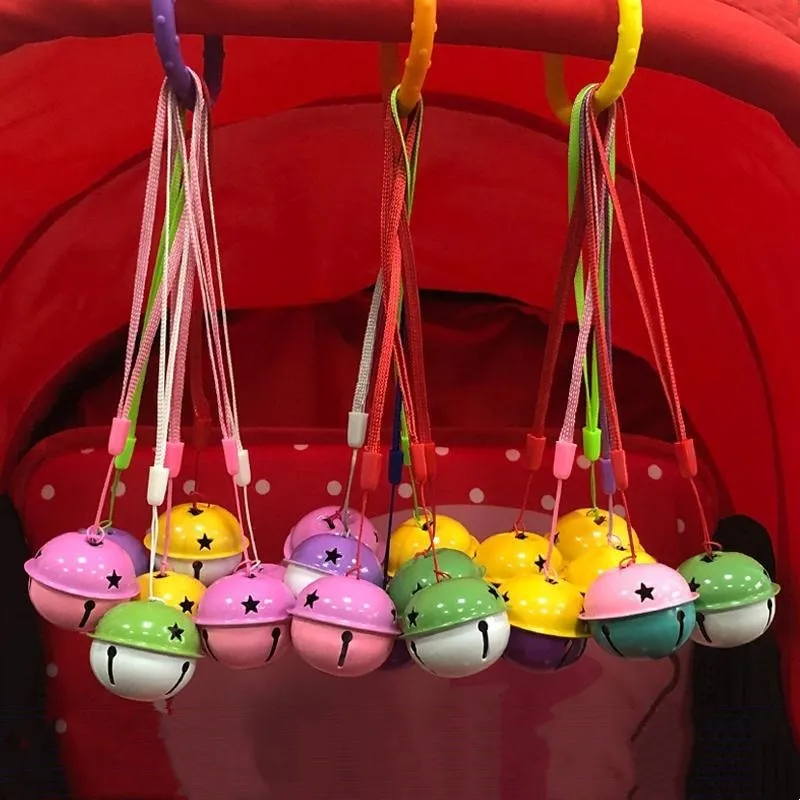 

Infant Toddler Rattles Toys For Baby Crib bell Pram Hanging Colorful pentagram Toys Christmas Appease Doll Bed Accessories