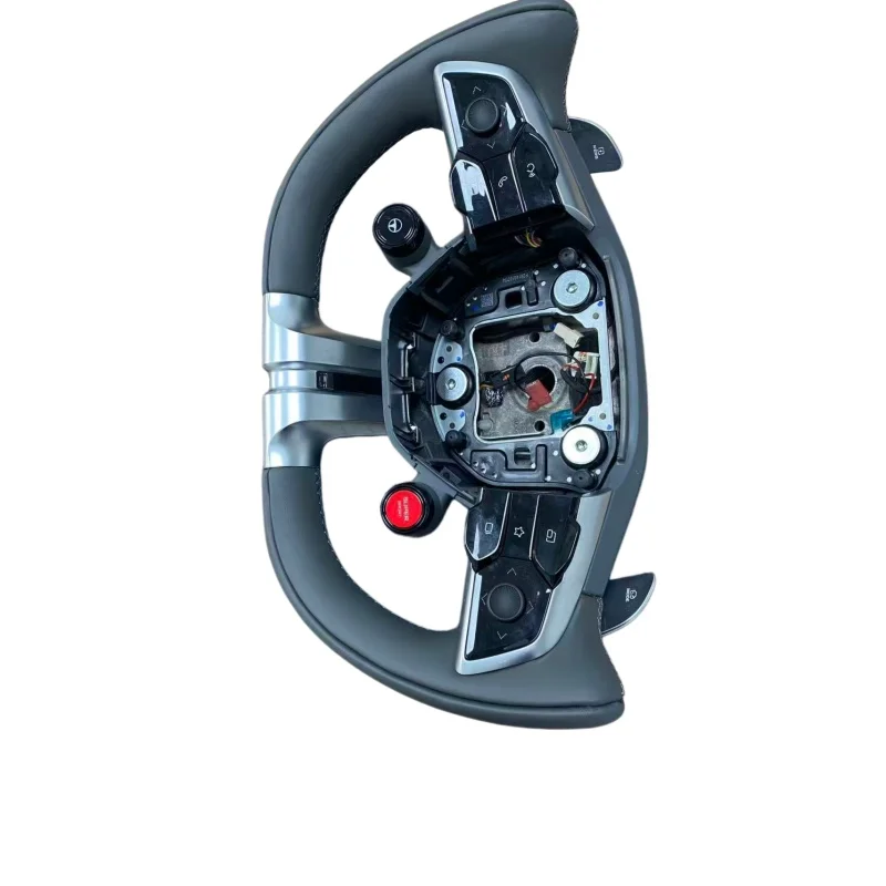 For MG Cyberster Sports Car Half-width Steering Wheel, Aircraft Joystick, MG Gray Steering Wheel. Supports Image Customization
