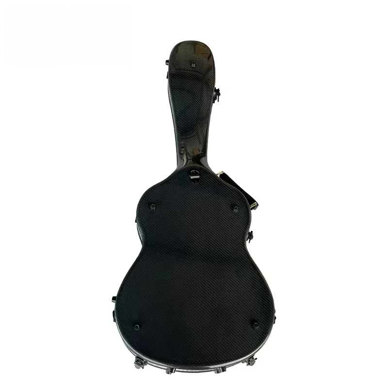 Super Strong Light Weight Black Colour Carbon Fiber Glass Guitar Hard Case