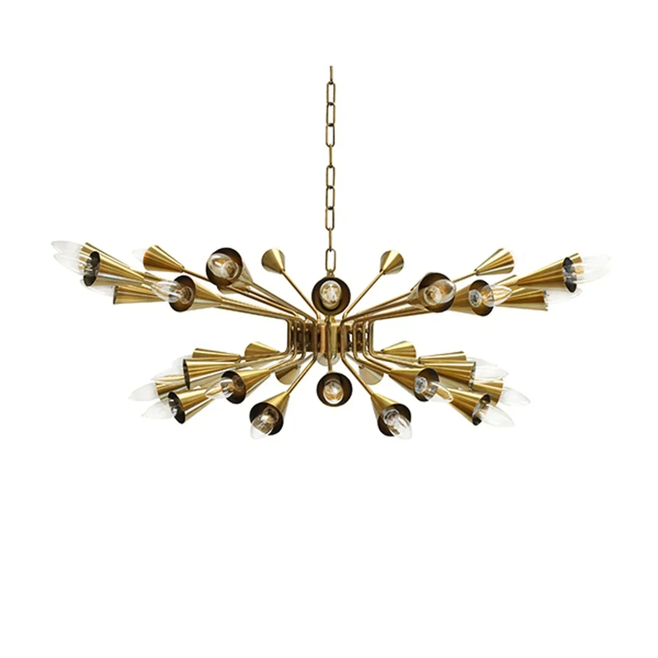American modern light luxury personalized small horn chandelier/paint