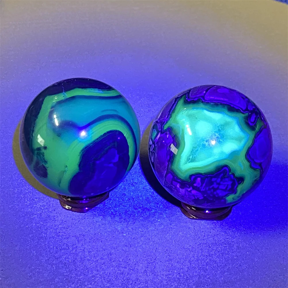Natural Gemstone Volcanic Agate Energy Ball Polished Flash Healing Crystal Ball Reiki Ornament Home Decor Aquarium Gift