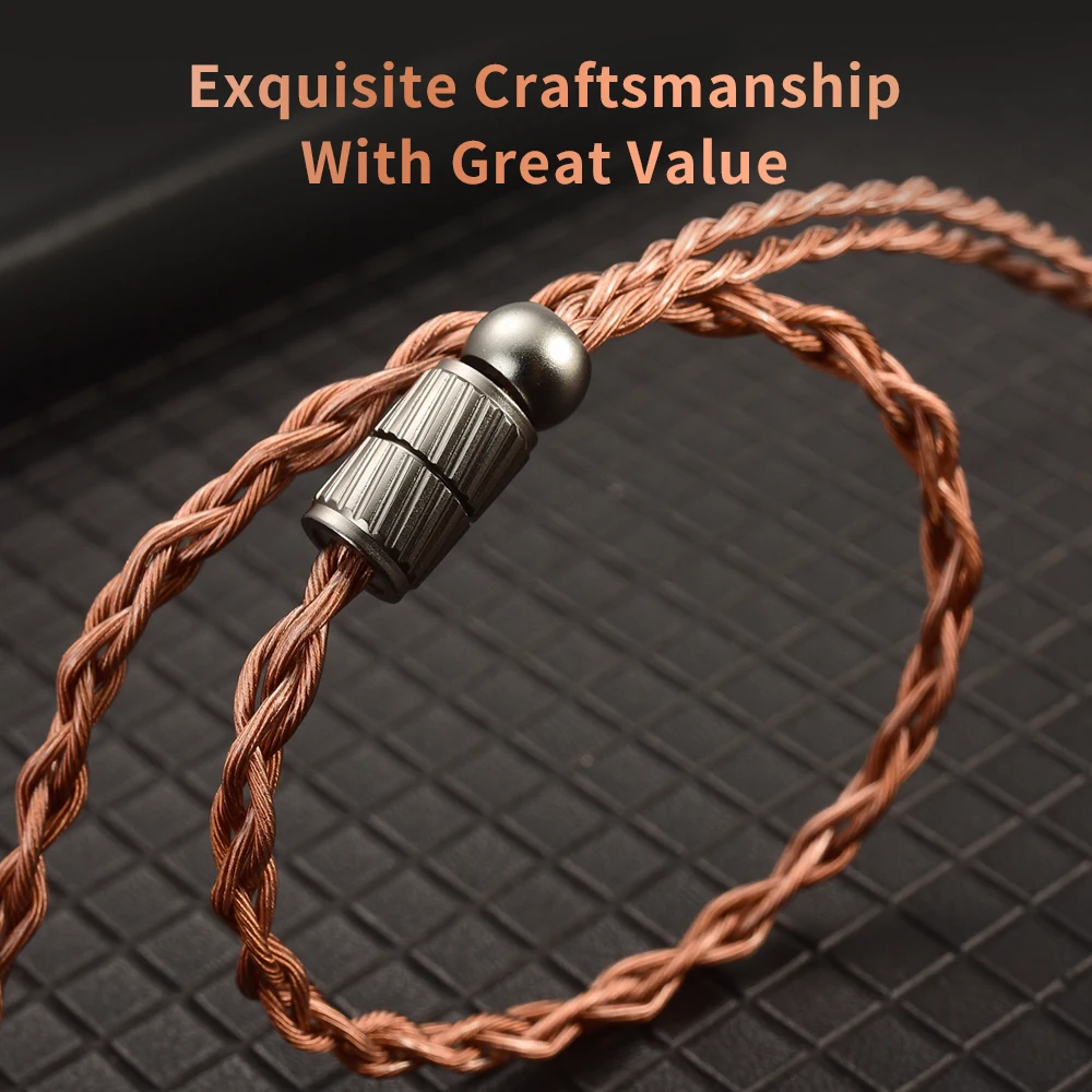 CVJ VS400 Earphone Upgrade Cable 4 Core 400 Strand OFC Copper Modular Plug 2.5mm 3.5mm 4.4mm High Quality HiFi IEM Audio Cable image 4