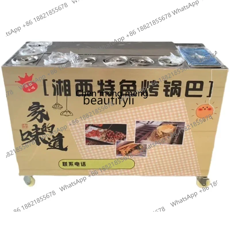 D178  Pot machine, gas stove, now roasting pot machine, machine for making pot, stall