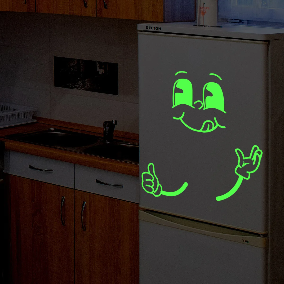 30*40cm Colorful Luminous Wall Stickers Refrigerator Stickers Living Room Background Wall Room Decoration Wall Stickers Jdx8006