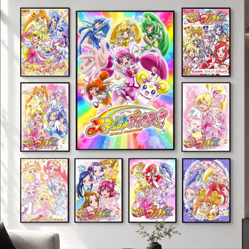 anime DokiDoki! PreCure Poster  HD Poster Simple Home Decoration Suitable for Living Room Bedroom Corridor Gift Giving