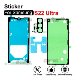 Para Samsung Galaxy S22 Ultra S22U pantalla LCD frontal adhesiva y cubierta trasera de batería pegatina pegamento pieza de repuesto