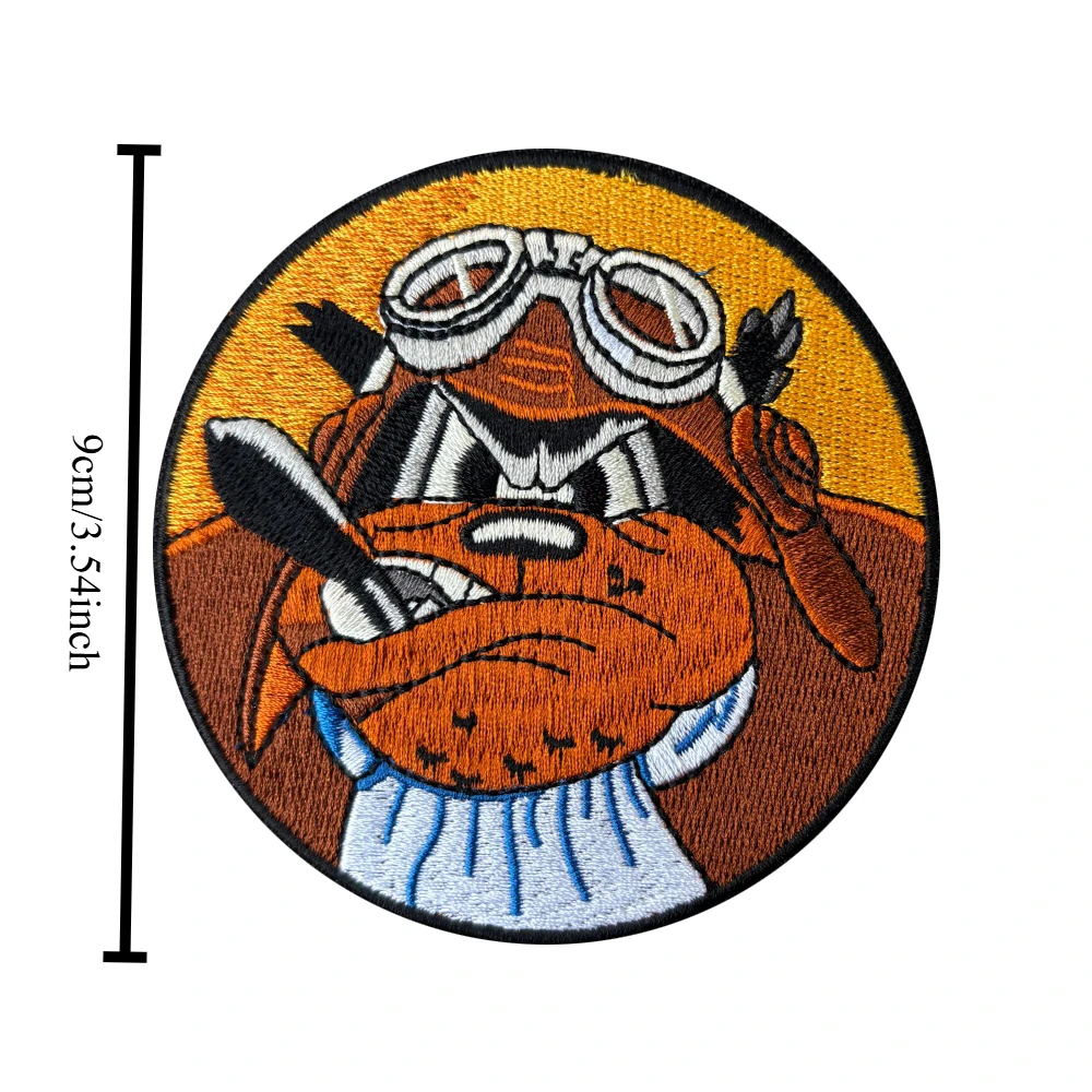 Bombing Squadron Morale Badge Patches Devil Pilot Hook&Loop Meme Embroidered Patch Military Armband Tactical Backpack Stickers