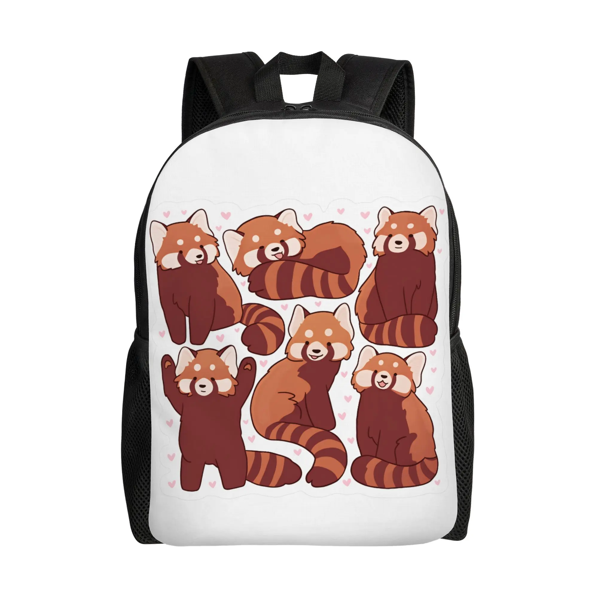 

Kawaii Red Panda Poses Collection Backpack Travel Backpacks Unisex Design Print School Bags Cool Rucksack