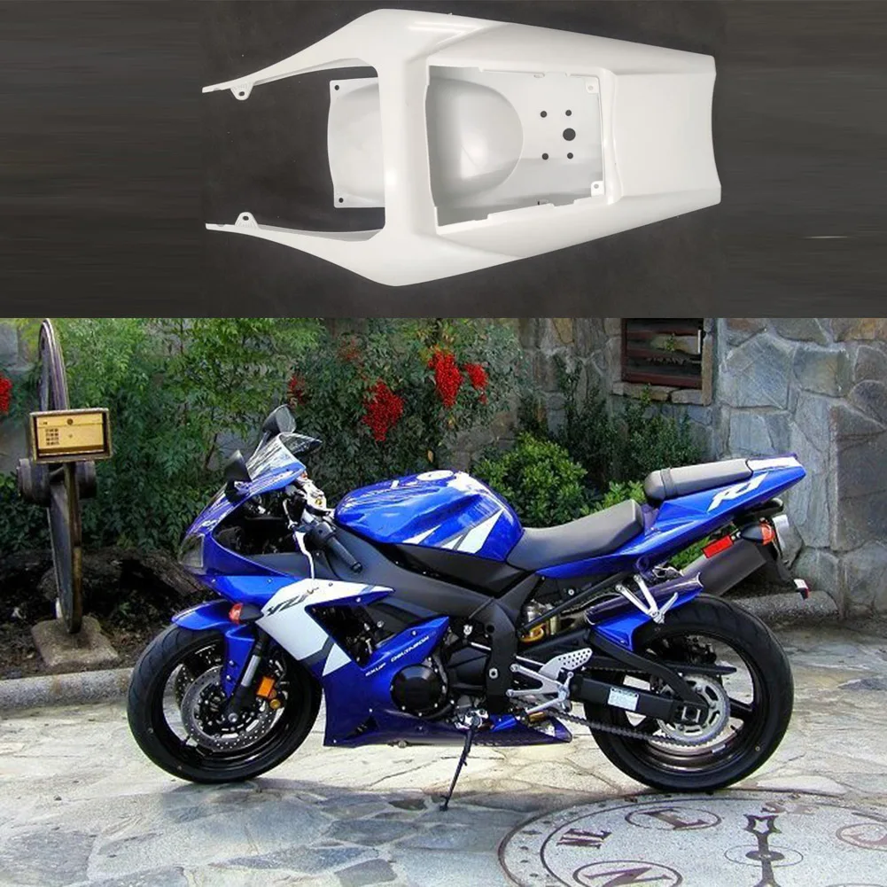 

New Unpainted White Rear Tail Fairing Molded Injection For Yamaha YZF-R1 2002-2003