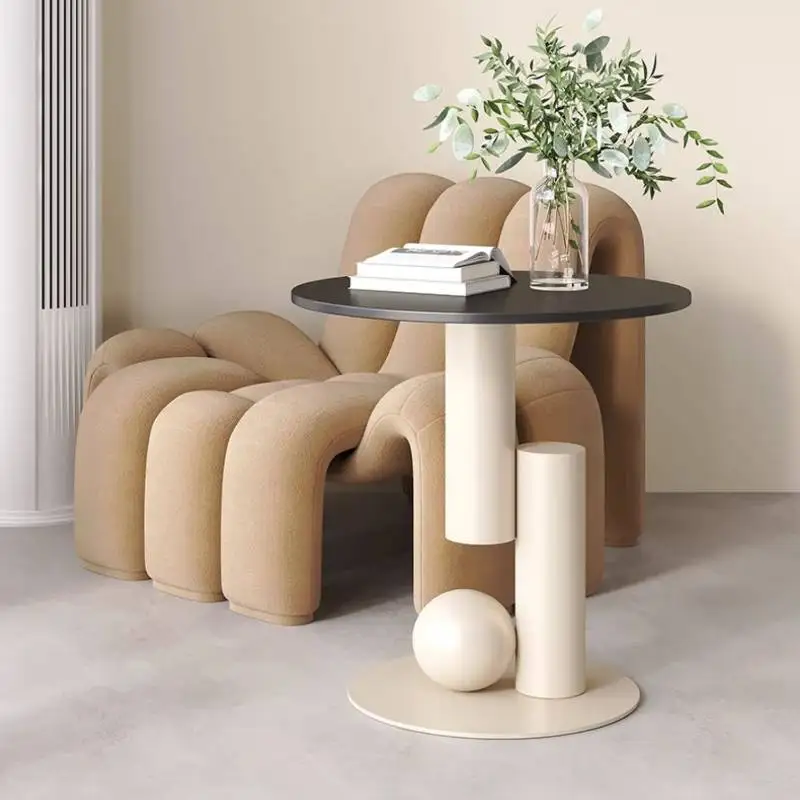 Poten Metaal Slaapkamer Salontafels Modern Design Zijkant Woonkamer Salontafels Rond Minimalistisch Tavolino Da Salotto Huismeubilair