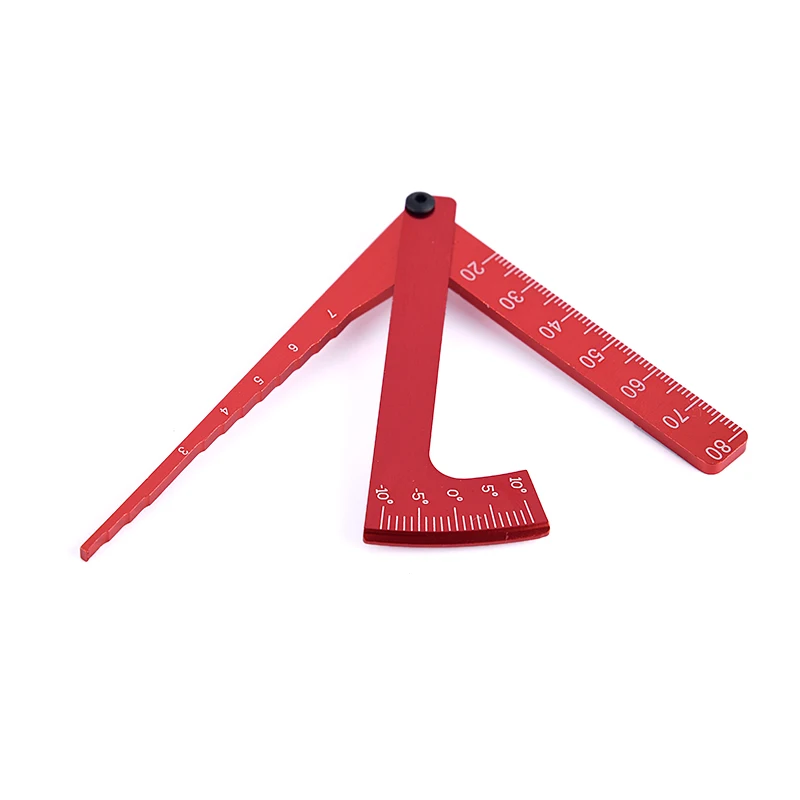 Adjustable Height Gauge Ruler Wheel Rim Camber for 1/10 1/8 RC Crawler Car Tools