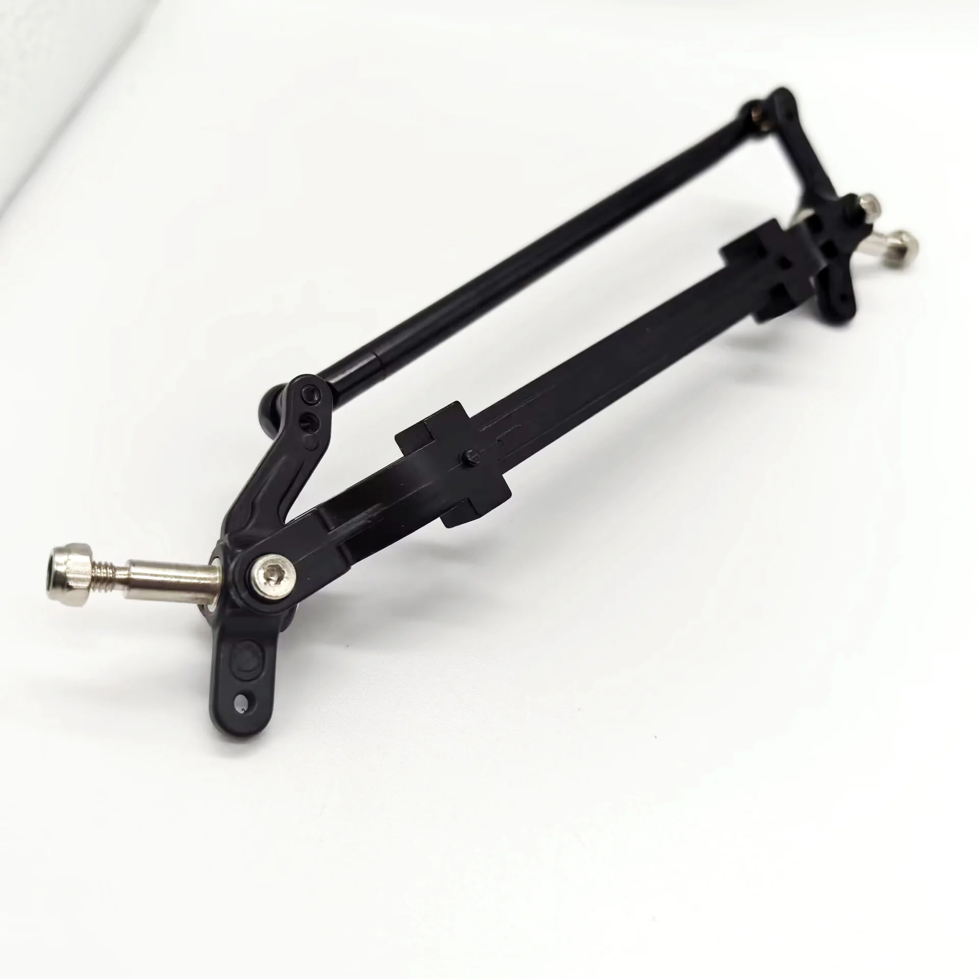 RC 1/14 Metal Front Axle with Steering Link for Tamiya Hydraulic Excavator Loader Dump Truck for VOLVO Trailer Tipper DIY Parts