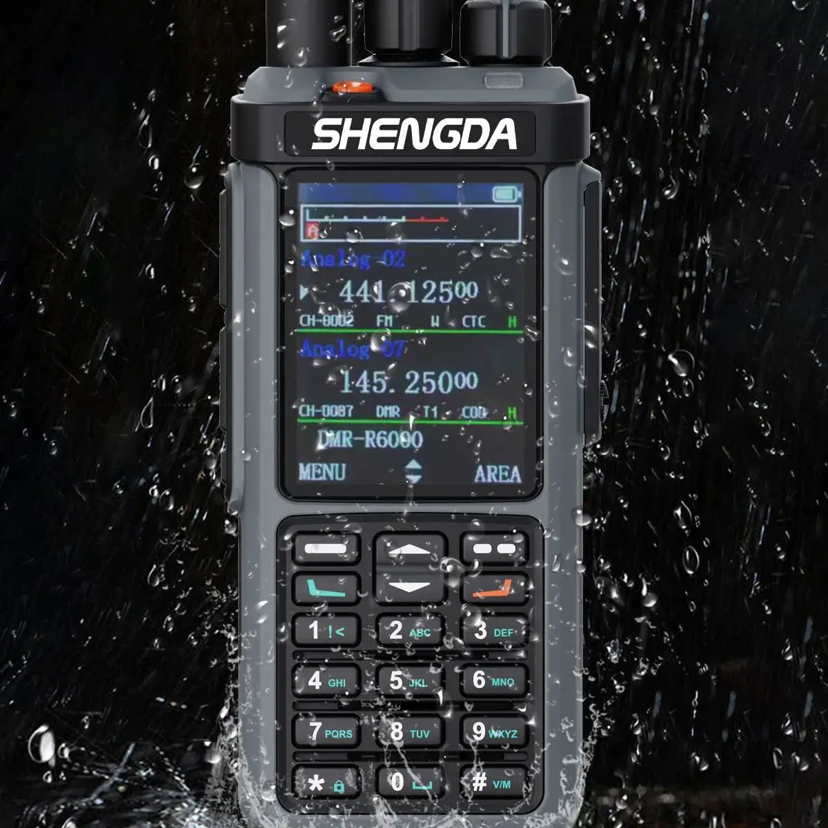 SD-DP4801E 10Wトランシーバー DMR暗号化 マルチバンド ハンディ無線機 FMラジオ VOX CTCSS/DCDS スキャン＆モニター LCDディスプレイ