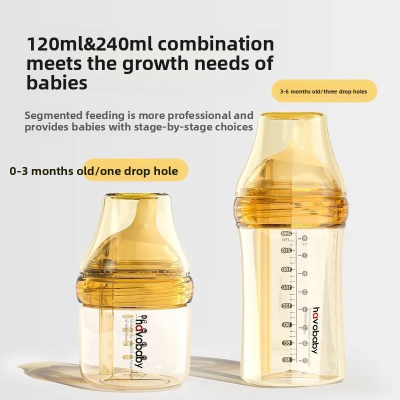 

PPSU 120ML Baby Bottle Newborn Baby Feeding Bottle Anti Choking Bottles 0-1Y Baby Silicone Nipple Bottle For Newborn Baby