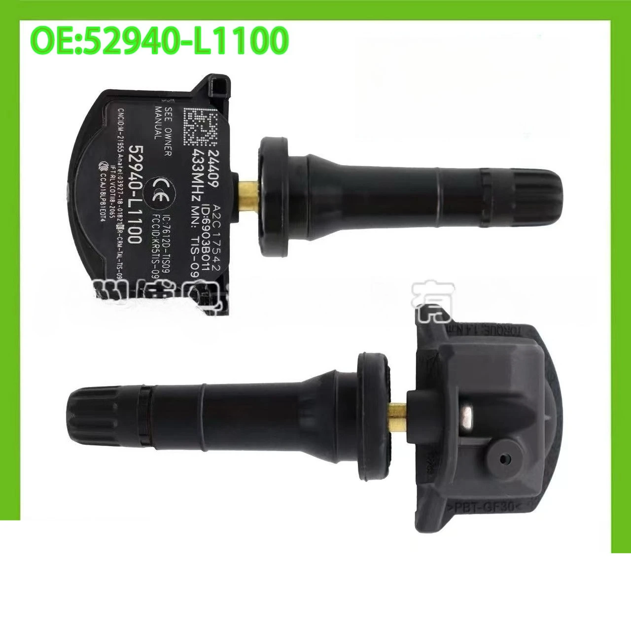 

52940-L1100 52940L1100 1/4pcs tpms Tire Pressure Sensor for Hyundai Elantra Ioniq Sonata Kia K5 Carnival Optima [DL3] Sorento