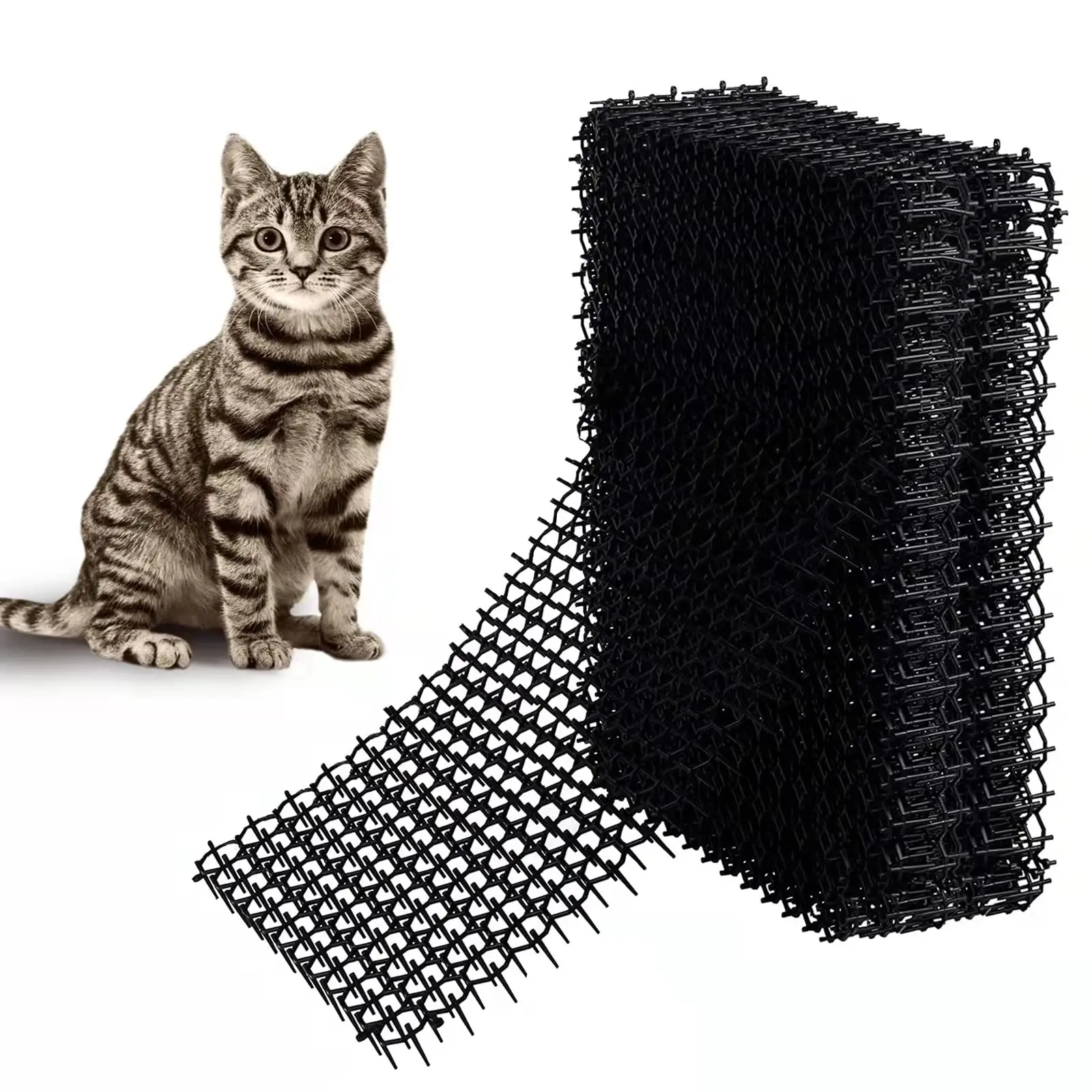 Gardening Cat Scat Mat, Anti Dogs Repellent Mat, Prickle Strips, Spikes Straps, Keep Cat Away, Fence, Pets Supply